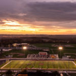 Breathtaking overhead view of football game